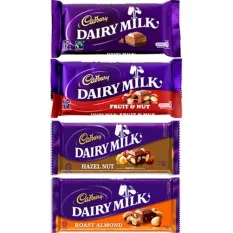 Cadbury Dairy Milk 4 Assorted Bars 75g each  Send to Philippines