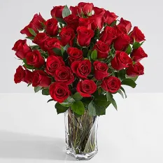 36 red rose in vase to manila