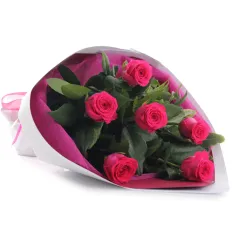 send 6 pink ecuadorian roses bouquet to manila