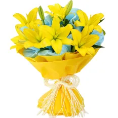 send half dozen lilies bouquet to manila