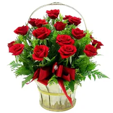 send buy 24 roses get basket free to manila