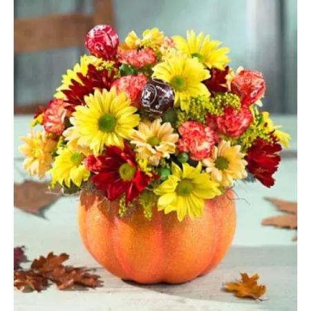 send pumpkin flowers arrangement to manila philippines