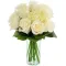 send dozen of white ecuadorian roses in vase to manila