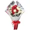 send 11 pcs. red and white ecuadorian roses to manila