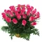 send 24 fresh pink roses in basket to manila